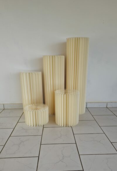 Présentoirs pliables x5 blanc