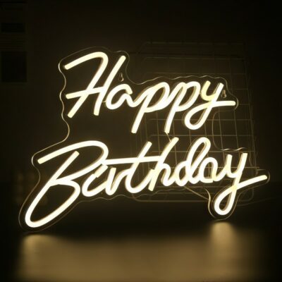 Néon "Happy Birthday"