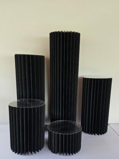 Présentoirs pliables x5 noir